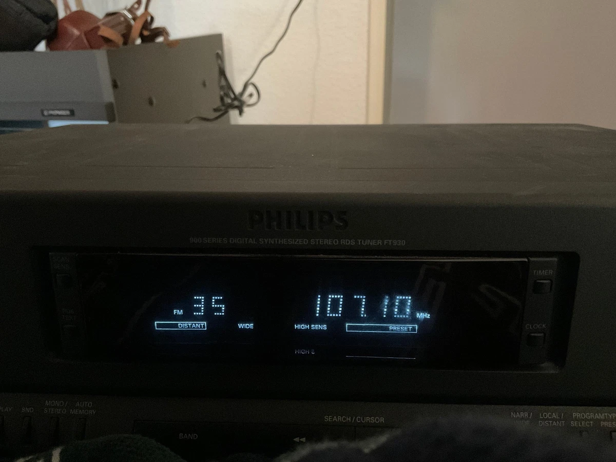 Philips FT930 Digital Sintetizado Estéreo RDS Sintonizador, Funcional