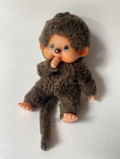 1974 Monchhichi 1st Series W/ Tag Blue Eyes Sekiguchi Japan Plush Monkey