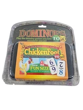 Chicken Foot Double 9 Fun Size Number Dominoes To Go Travel New Fast Ship 2008