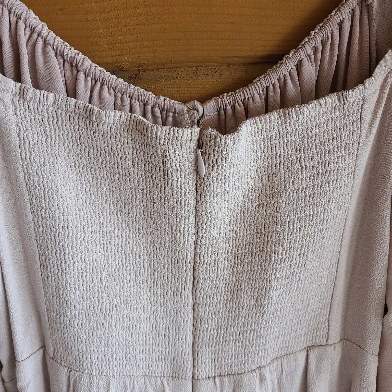 Mini abito Aritzia Sunday Best Delilah manica lunga nuovo con etichetta XL rosa blush San Valentino