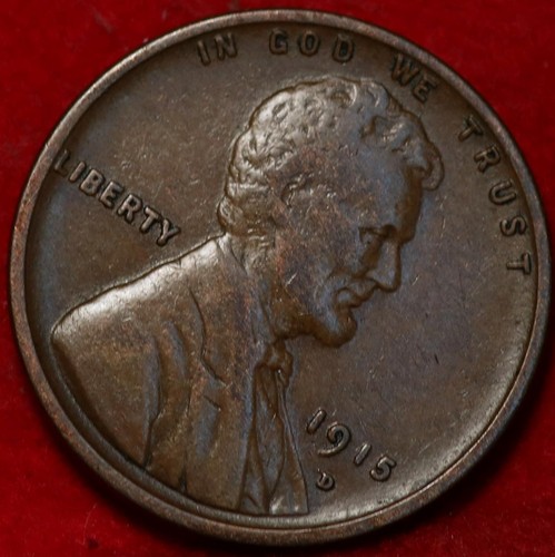 1915-D Denver Mint Copper Lincoln Wheat Cent