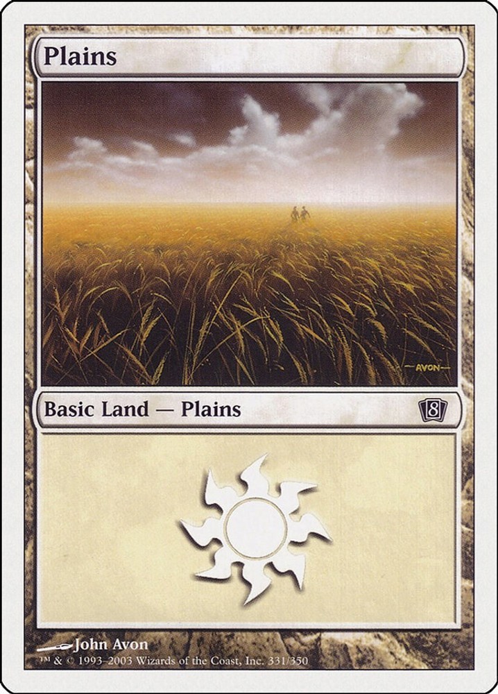 Plains Normal [8ED - 331] LP Magic8th Edition