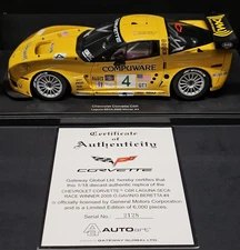 1/18 AUTOart 2005 Chevrolet Corvette C6R Laguna Seca Win #4 Beretta Gavin 80550