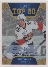 2019-20 Upper Deck Allure Top 50 Blue Auto Brady Keeper #T50-17 Auto 04hp