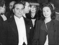 Hungarian film producer director Gabriel Pascal attends premiere o- Old Photo