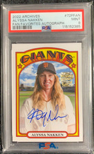 ALYSSA NAKKEN 2022 TOPPS ARCHIVES FAN FAVORITE AUTOGRAPH PSA MINT 9 GIANTS