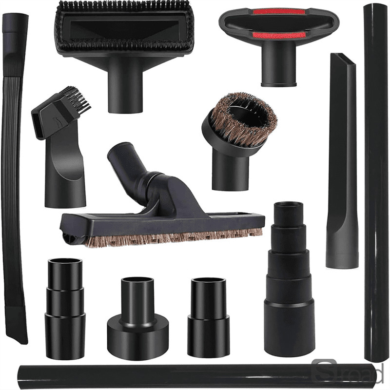 Universal Vacuum Attachments Kit Crevice Brush Tool For Car Home Multi-Surface