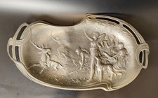 ANCIEN Grand PLAT ETAIN 1900 A…