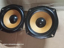 5.25" SPEAKER WOOFER PAIR MADE WITH KEVLAR CONES 4 OHM 50 WATT PMR SPEAKERS