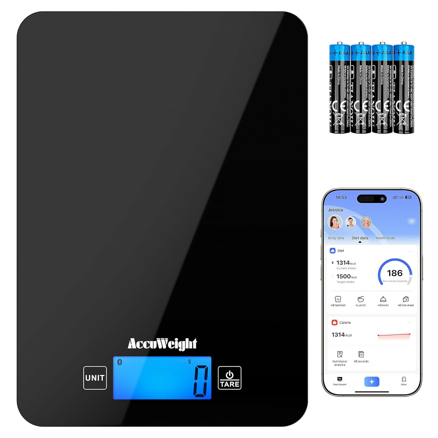 Bilancia Cucina Digitale Bluetooth: Dieta Keto e Calorie Sotto Controllo - 1