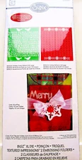 A2 Card with Flap Sizzix Bigz XL Die & Christmas Embossing Folder Set 658187 NEW