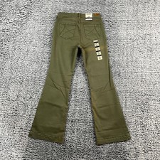 Ariat Jeans Womens 29 S Army Green Ella Slim Wide Boot Grunge Sun-Faded 45