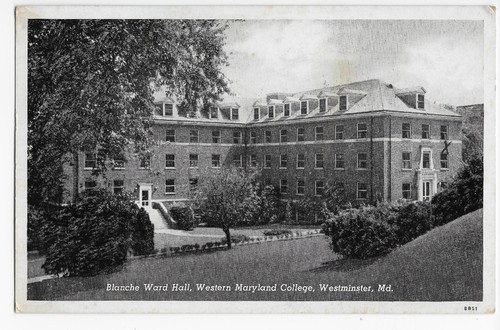 Westminster MD Blanche Ward Hall Western Maryland College Vintage Postcard - Picture 1 of 2