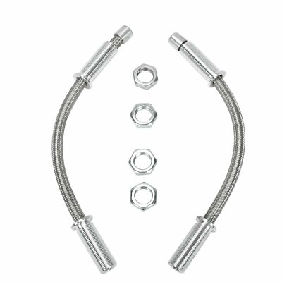 12'' Stainless Steel Door Loom ~ Pair Keep It Clean hot rat muscle car Silver