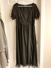 Scarlett Darkness A-Line Black Renaissance Dress, NEW W/ TAGS
