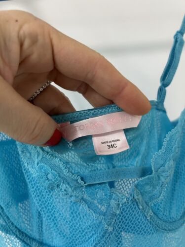 Y2K Babydoll Victorias Secret Mesh Sheer Lace Mini Dress Teddy Sm/Med 34C - Picture 3 of 7