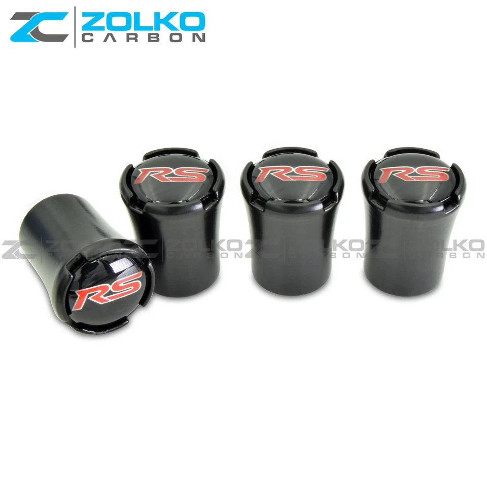 TAPAS DE VÁSTAGO DE VÁLVULA CHEVY CHEVROLET CAMARO RS NEUMÁTICO DE RUEDA NEGRO - VENDEDOR DE EE. UU. VT09 Foto 2 de 4