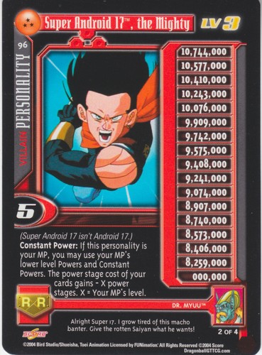 DRAGONBALL GT DBGT CCG TCG SUPER 17 SAGA IN DER NÄHE NEUWERTIG SIE WÄHLEN (Ihr Deckbuilder) - Bild 116 von 152