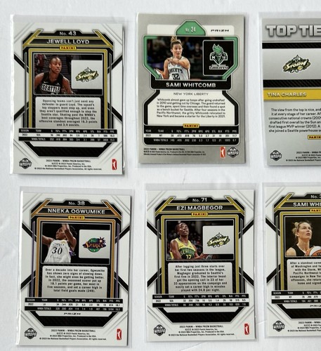 Seattle Storm Panini Prizm WNBA lotto 11 carte base inserti paralleli argento rosso + - Foto 11 di 14