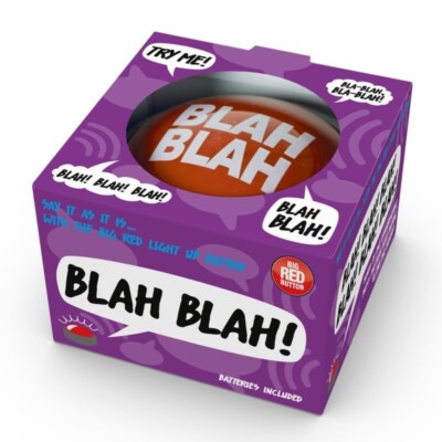 Blah Blah Button, interaktives Spiel mit großem roten Button