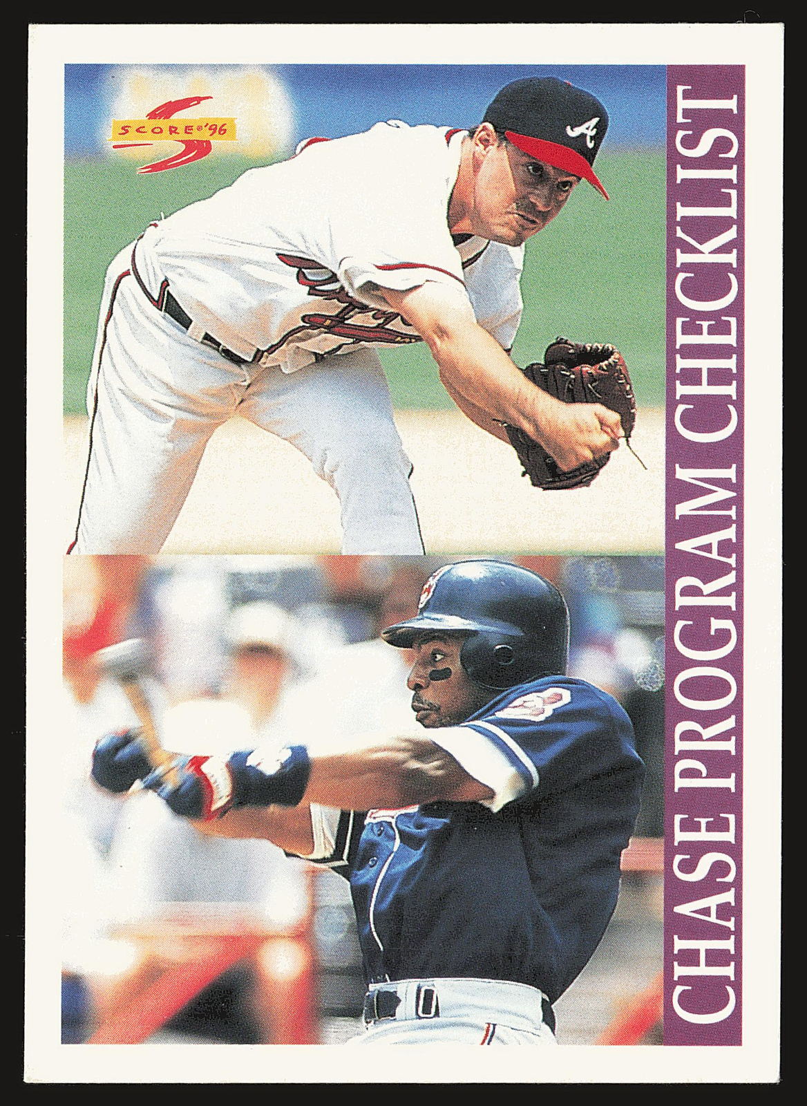 1996 Score #275 Greg Maddux Chase Program Checklist