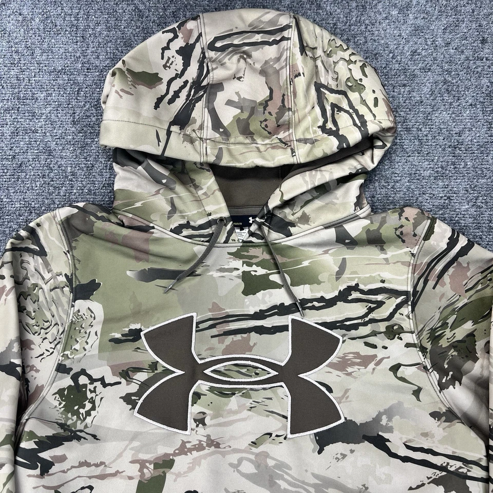 Sudadera con Capucha Under Armour Camuflada Para Hombre Caza Aire Libre Camping Táctico Senderismo Y2K Foto 3 de 4