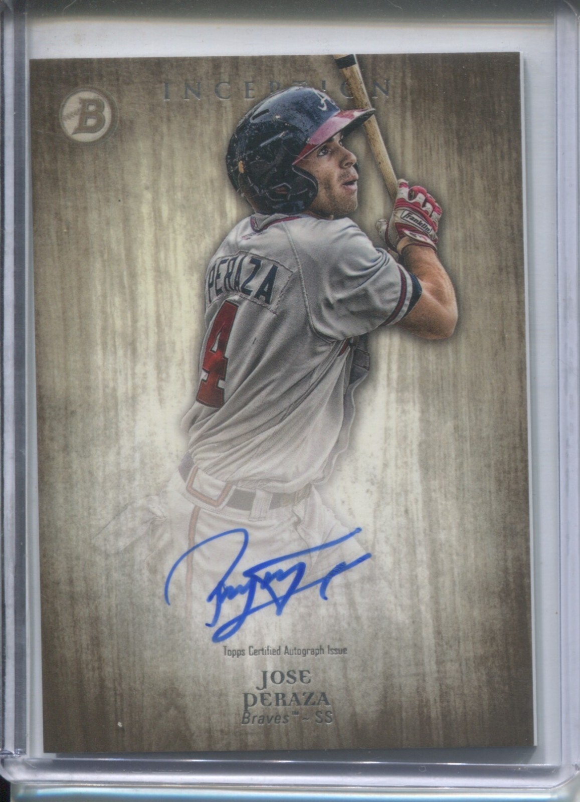 Jose Peraza #PA-JP 2014 Bowman Inception Baseball Prospect Autographs