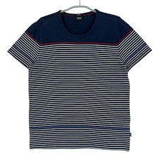 HUGO BOSS Abruzzo 17 Rundhals Blau T-Shirt He...