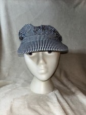 Train Engineer Cap Striped Hat Jacobson Cotton Adjustable child 01/18 see pics