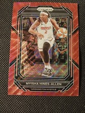 2023 MYISHA HINES-ALLEN PANINI RED RUBY WAVE PRIZM WNBA CARD #86 MYSTICS