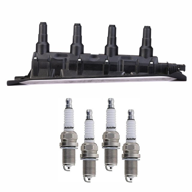 UF577 Ignition Coil + DENSO 3923 SPARK PLUGS for 9909 SAAB 95 L4