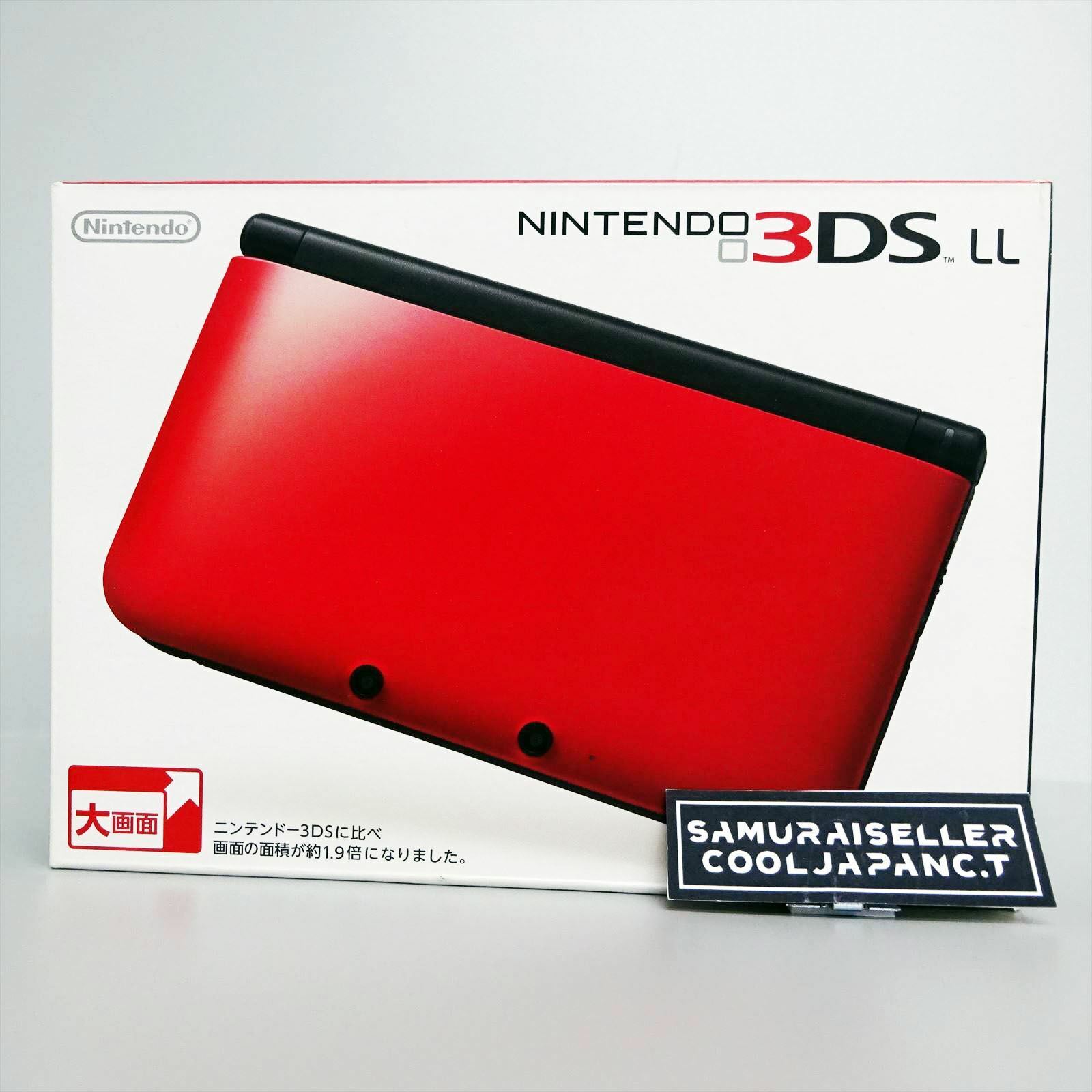 Nintendo 3DS LL Portable Video Game Console Red and Black Japan