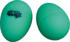 Atlas Shakey eggs. Pair of GREEN percussive eggs, sharp percussive attack