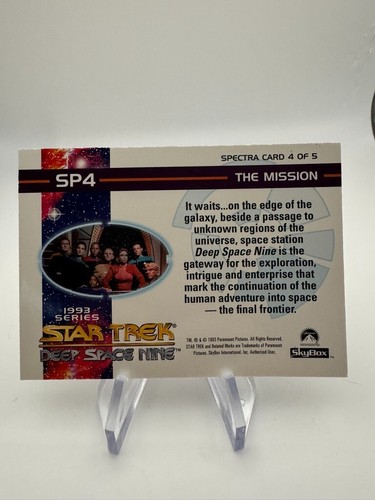 1993 SkyBox Star Trek: Deep Space Nine Spectra Card #SP4 - Picture 2 of 2