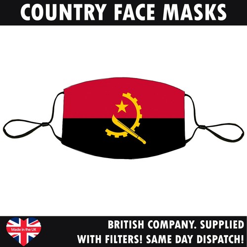 Lote de Máscara Facial Bandera Del País Reutilizable Lavable Transpirable Banderas Mundiales Hecho a Mano - Imagen 22 de 254