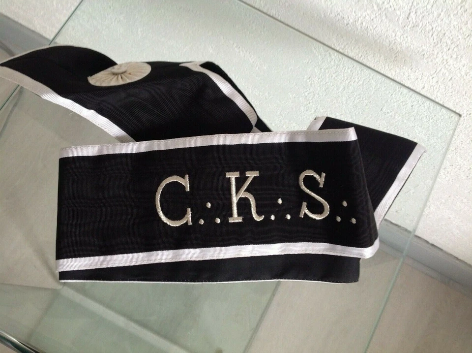 Baudrier CKS 30°deg " REAA Franc maçon masonic ASSR sash