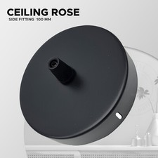 Metal Ceiling Rose for Ceiling Pendant Light Fittings 100mm diameter