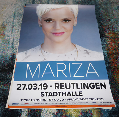 Konzertposter ** Mariza **  Reutlingen  27.03.2019