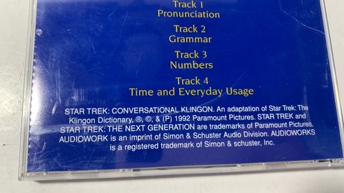Star Trek Conversational Klingon Michael Dorm Marc Okrand CD 1992 KOSTENLOSER VERSAND - Bild 7 von 13
