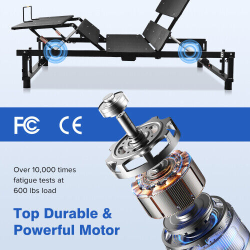 NEW Queen Bed Frame Adjustable Bed Base Frame with Wireless Remote Zero Gravity - Picture 10 of 11