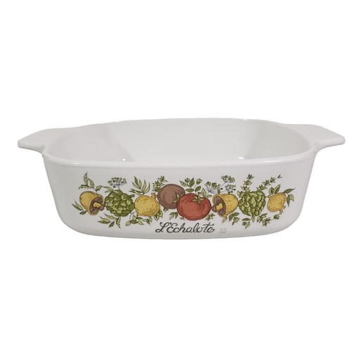 Corning Ware A-1-B Casserole Dish Bowl Spice O Life L'Echalote Pattern NO Lid - Picture 2 of 11