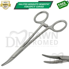 Fishing Hemostat Forceps 5" Curved Mosquito Locking Clamps German Grade