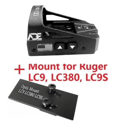Ade Optics RD3-012 RED Dot Reflex Sight + RUGER LC9,LC380,LC9S pistols Handgun