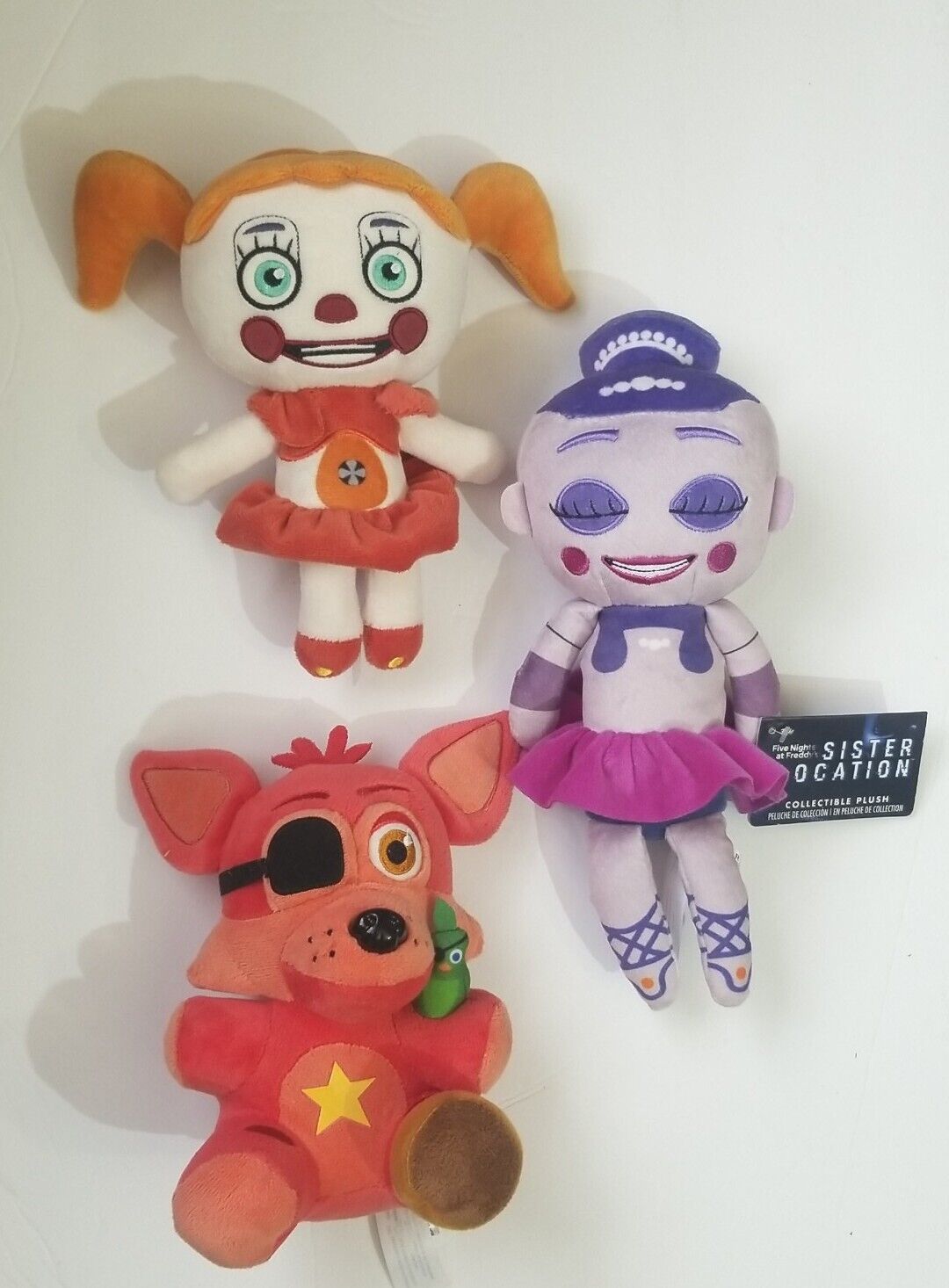 Lot of 9 FNAF Five Nights at Freddy's Mix Plush Sister Location Plush