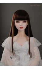 Dollmore BJD Trinity, Lusion Wig 13-14 " Forest Straight Wig R.Brown