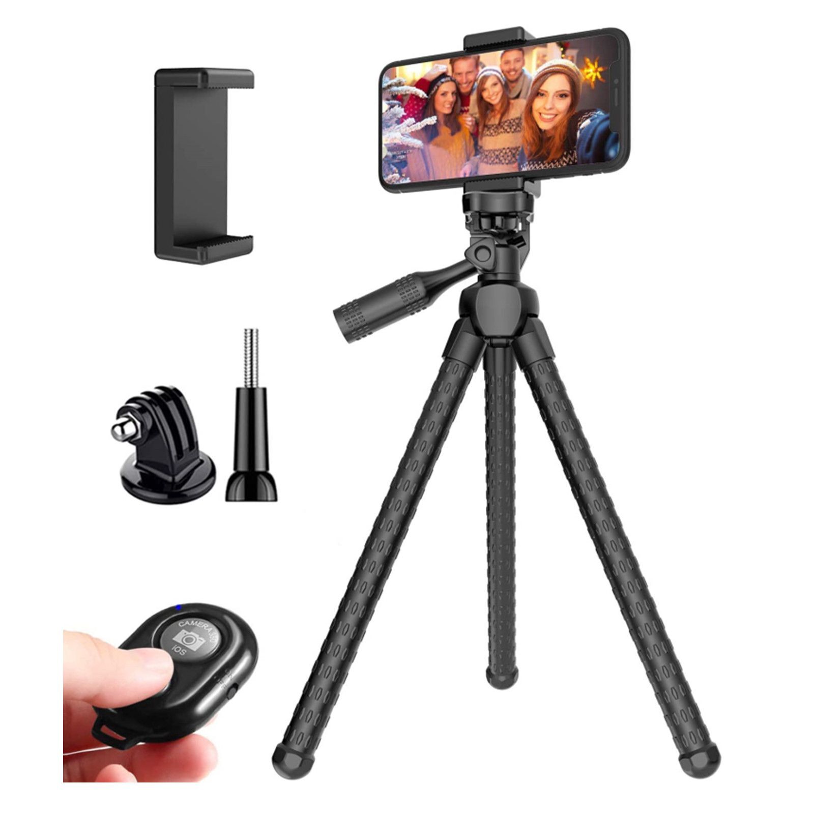 Portable And Adjustable Phone Tripods Camera Stand Holder With Wireless Remote