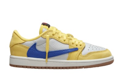 Nike Air Jordan 1 Low Retro Travis Scott Canary Pre School