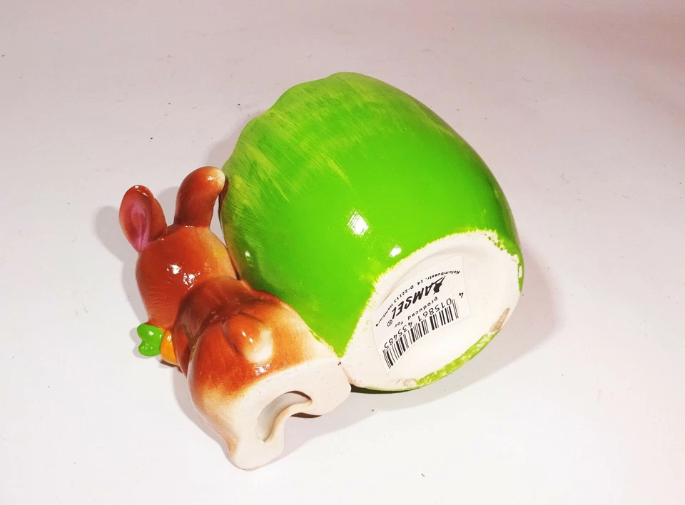 Figura de porcelana huevo de conejo de Pascua decoración de Pascua recipiente de llenado de Pascua Amsel Foto 4 de 4