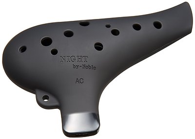 NIGHT by Noble Plastic Ocarina Black AC Rubber Finish New Japan | eBay