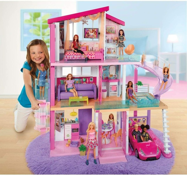 very big barbie doll house